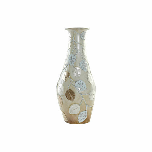 Vase DKD Home Decor Brown Beige Crystal Terracotta Bali (25 x 25 x 60