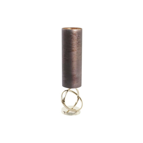 Vase DKD Home Decor Crystal Grey Golden Aluminium (16 x 13 x 54 cm)